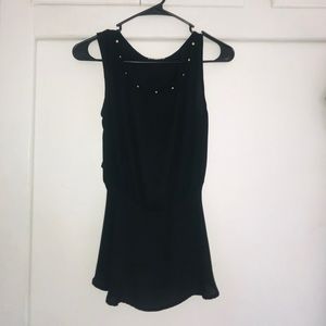 Small black sleeveless top
